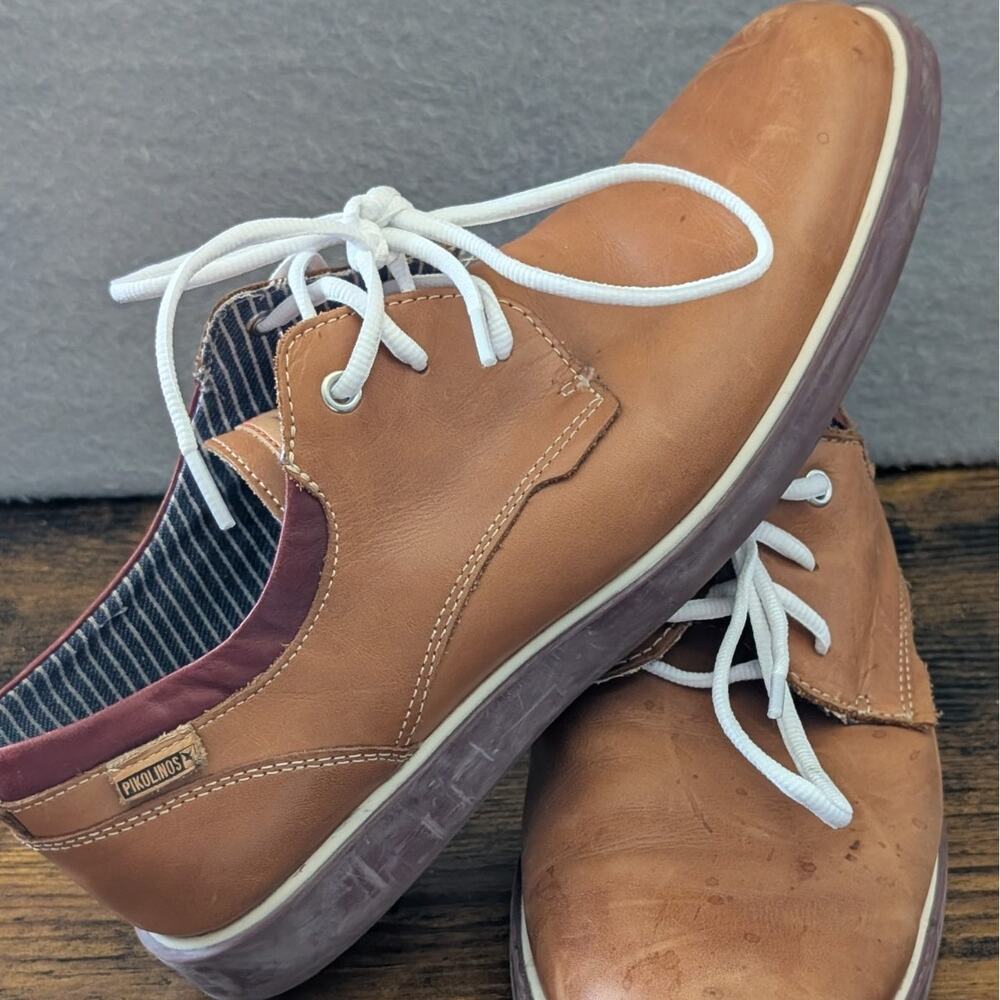 Pikolinos Shoes Mens 41 Tan Leather Casual 8 US